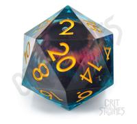 CritStones Liquid Core Dice D20 Eye of the Oracle 5 cm