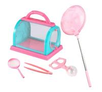 Critter Keeper - Habitat per piccoli animali, contenitore da viaggio portatile | Recinzione da viaggio ventilata per rettili, pesci e anfibi, kit di osservazione della natura, giocattolo portatile per