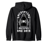 Crittografia Ricette Cyber Security Coder Cook Data Analyst Felpa con Cappuccio