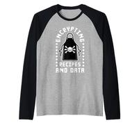 Crittografia Ricette Cyber Security Coder Cook Data Analyst Maglia con Maniche Raglan