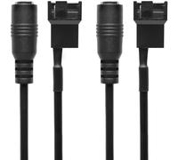 CRJ DC - Cavo adattatore per ventilatore PC a 3 pin e 4 pin (confezione da 2)