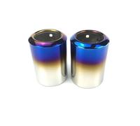 CRJIMX 1/2 Pezzi Tubo Di Scarico In Acciaio Inox Silenziatore Per Mazda CX-5 CX 5 CX5 KF 2013-2022 Terminale Posteriore(Blu,Doppio tubo)