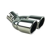 CRJIMX 1 Pezzo Doppia Uscita Terminale Di Scarico Per Auto Acciaio Inossidabile Terminale Di Scarico Silenziatore Doppio Tubo Per General Accessori Auto(Square)