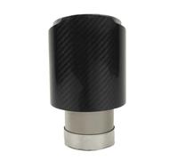 CRJIMX 1 Pz Per Generale Auto Carbonio Terminale Scarico Acciaio Inox Per Silenziatore Sabbiatura Tela Glossy Per Bocca Scarico(57mm-114mm)