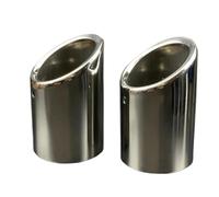 CRJIMX 2 Pezzi Per F&ord Per KUGA 2013 2014 2015 2016 2017 2018 2019 Accessori Stile Auto Terminale Di Scarico In Acciaio Inox(Argento)