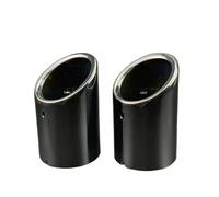 CRJIMX 2 Pezzi Per Mazda CX-5 CX-8 CX-9 Accessori Auto Tubo Di Scarico In Acciaio Inox Terminale Di Scarico Prodotti Per Personalizzazione Esterna(NERO)
