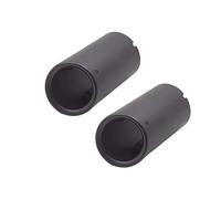 CRJIMX 2 Pezzi Terminale Di Scarico Nero Acciaio Inox Per A3 Q5 A4L A1 2009 2010 2011 2012 2013 2014
