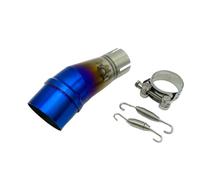 CRJIMX Adattatore Slip-On Per Tubo Di Collegamento Centrale Per Kawasaki Z250 Per Ninja 250 Per Ninja 300 Per Ninja 250 Per Ninja 300 2013-2016(Metà blu)
