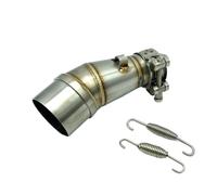 CRJIMX Adattatore Slip-On Per Tubo Di Collegamento Centrale Per Kawasaki Z250 Per Ninja 250 Per Ninja 300 Per Ninja 250 Per Ninja 300 2013-2016(Titanio)