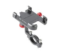 CRJIMX Aluminio Accesorios De Ciclismo Soporte Para Teléfono Bicicleta Motocicleta Para Manillar Montura Para Ajustable Antideslizante(Titanio)