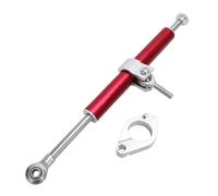 CRJIMX Ammortizzatore Sterzo Regolabile CNC Da 330 Mm Per Moto Stabilizzatore Di Sicurezza Per YZF R1-R6 MT07 MT09(ROSSO)