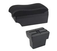 CRJIMX Box Bracciolo Per N&issan Per Note E-Power Epower 2019 Per Note Box Di Archiviazione Console Centrale USB LED Accessorio Bracciolo(E2 Linea Bianca)