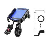 CRJIMX Caricatore Per Telefono Per Moto USB QC 3.0 36 WSupporto Per Cella Per Manubrio Con Base Montaggio Antiscivolo In Lega Alluminio