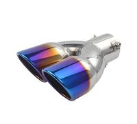 CRJIMX General 63mm Doppio Terminale Di Scarico Posteriore Accessori Auto Acciaio Inox(Dritto)