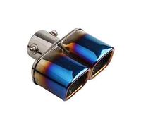 CRJIMX General 63mm Doppio Terminale Di Scarico Posteriore Accessori Auto Acciaio Inox(Dritto)