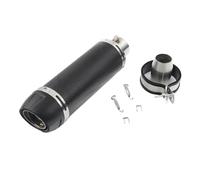 CRJIMX Kit Di Scarico Universale Per Moto Da 51 Mm Silenziatore Tubo Di Scarico Per Cb650f Cb1000r Cbr250r Auto Sportive Da Strada Dirt Pit Bike ATV(D coda lunga e rotonda)