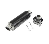 CRJIMX Kit Di Scarico Universale Per Moto Da 51 Mm Silenziatore Tubo Di Scarico Per Cb650f Cb1000r Cbr250r Auto Sportive Da Strada Dirt Pit Bike ATV(B Coda lunga e inclinata)