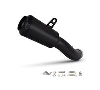 CRJIMX Kit Silenziatore Di Scarico Per Moto Slip-on Line Per Y&amaha R3 R25 MT03 2015 2016 2017 2018 2019 2020 2021 2022 2023 2024 2025(NERO)