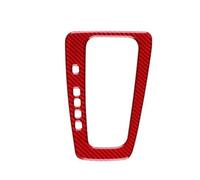 CRJIMX LHD Per Per Focus SE 2015-2018 Pannello Di Rivestimento Del Cambio | Rivestimento Interno Pannello Cambio Auto Morbida Fibra Carbonio(Red Carbon)