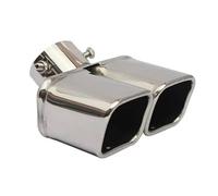 CRJIMX Per General Doppia Uscita Terminali Di Scarico In Acciaio Inox Accessori Auto(Argento)