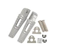 CRJIMX Per GSX-S750 GSX-S1000 2018 2019 Per GSX-S 750 1000 SV650 Per B-KING 2008-2013 Poggiapiedi Posteriori per Moto Pedane Pedalini.(Argento)