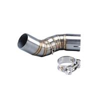 CRJIMX Per Kawasaki Z900 A2 Z900e 2017-2023 Sistema Di Scarico Per Moto Escape Moto Modified Tubo Di Collegamento Centrale Silenziatore In Acciaio Inox(Titanium White)