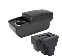 CRJIMX Per KIA Per Rio Lx Cerato Per STONIC Bracciolo Centrale Centrale Pezzo Di Retrofit Scatola Di Immagazzinamento Accessorio Auto(B1 Red line 6 usb)
