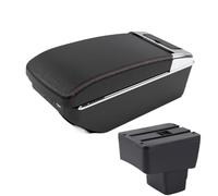 CRJIMX Per Mazda 2 Skyactiv Versione Per CX-3 Scatola Bracciolo Retrofit Scatola Di Immagazzinamento Bracciolo Auto Accessori Auto(A1 Nero rosso 7USB)