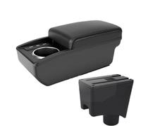 CRJIMX Per N&issan Per Almera G15 Box Bracciolo Auto Scatola Di Archiviazione Accessori Auto Dettagli Interni(B2 linea nera 3USB)