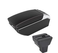 CRJIMX Per N&issan Per Kicks 2016 2017 2018 2019 2020 2021 2022 2023 2024 Box Bracciolo Interni Retrofit Accessori Auto(Black red 7 USB)