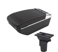 CRJIMX Per N&issan Per March Per Micra K13 MK4 IV Per Sunny Scatola Bracciolo Scatola Bracciolo Centrale(A1 Nero rosso 7USB)