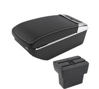 CRJIMX Per N&issan Per Note E-Power 2016 2017-2022 Per Note Scatola Di Archiviazione Centrale Interni Accessori Auto Retrofit(A2 Black line7 USB)