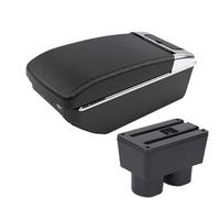 CRJIMX Per N&issan Per Tiida C11 Per Latio Per Sylphy Bracciolo Centrale Auto Scatola Di Archiviazione Centrale Interna Accessori Auto(A2 Black line7 USB)