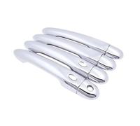 CRJIMX Per R&enault Per Captur 2013 2014 2015 2016 2017 2018 Copri Maniglia Portiera Auto Imitazione Fibra Di Carbonio Accessori Auto Cromati Adesivi Stile Maniglia Dello Sportello(Argento,2 pulsanti)