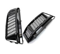 CRJIMX Per S4 2016-2018/A4 B9 S-LINE Fendinebbia A Nido D'ape Shad 1 Coppia Paraurti Anteriore Auto Griglia Di Copertura Per Fendinebbia E Cofano CRJIMX(NERO)