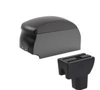 CRJIMX Per Suzuki Per Ignis Scatola Di Immagazzinamento Auto Pezzo Di Retrofit Dettagli Interni Accessorio Auto(B1 Black Red double)