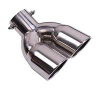 CRJIMX Per Toyota C-HR CHR 2016 2017 2018 2019 2020 2021 2022 2023 Terminale Di Scarico In Acciaio Inox Accessori Auto(Argento,Doppio tubo)