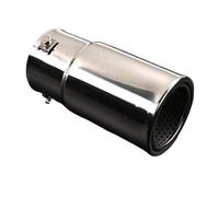 CRJIMX Per Toyota Per Prado 2700 4000 Silenziatore Posteriore Tubo Scarico Gola Rotonda Accessori Styling Acciaio Inox(Argento)