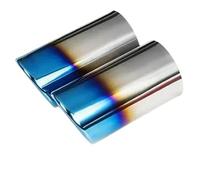 CRJIMX Per VW T&IGUAN 2 2019 2020 2021 Car Styling Terminale Di Scarico Marmitta Terminale Terminale Accessori Auto 1.4T(Blu,Doppio tubo)
