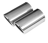 CRJIMX Per VW T&IGUAN 2 2019 2020 2021 Car Styling Terminale Di Scarico Marmitta Terminale Terminale Accessori Auto 1.4T(Argento,Doppio tubo)