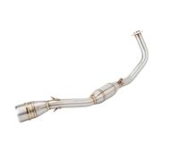 CRJIMX Sistema Di Scarico Moto Slip On Per Y&amaha Per Nmax 125 155 Per NMAX155 2021 2022 Raccordo Anteriore Modificato In Acciaio Inox