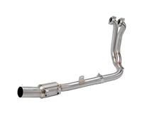 CRJIMX Slip On Per Kove 800X Per Adventure Per RALLY Pro 2023 2024 Scarico Per Moto Escape Moto Tubo Di Collegamento Anteriore Marmitta(Acciaio inossidabile A)