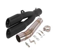 CRJIMX Slip On Per NC700 NC700X NC750 NC750X NC750S Tubo Di Collegamento Centrale Per Marmitta Di Scarico Per Moto Doppio Foro DB Killer Escape Moto(Style E)