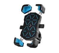 CRJIMX Supporto Per Bicicletta Universale Con Vista A 360° Per Telefono Cellulare Da 4.5-7.2 Pollici Staffa Per Moto Antiurto(Blu)