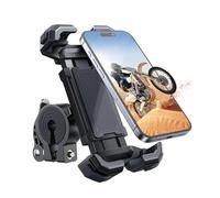 CRJIMX Supporto Per Telefono Per Bici Per Moto Aggiornamento Clip Per Culla Per Manubrio Per Scooter Per Bicicletta Regolabile Per Cellulare(NERO)