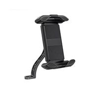 CRJIMX Supporto Telefono Moto Specchietto Retrovisore Portatelefono Manubrio Culla Clip Rotazione 360° Per 4.7-6.8" Nero(Rearview Mirror)