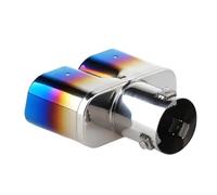 CRJIMX Terminale Di Scarico Esterno Per Auto In Acciaio Inox Terminale Di Scarico Dedicato 1 Pezzo Per Hyundai Tucson 2015-2018(Blu,Square)