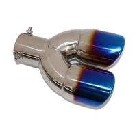 CRJIMX Terminale Di Scarico Esterno Per Auto In Acciaio Inox Terminale Di Scarico Dedicato 1 Pezzo Per Hyundai Tucson 2015-2018(Blu,Round)