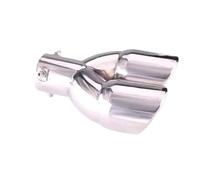 CRJIMX Terminale Di Scarico Esterno Per Auto In Acciaio Inox Terminale Di Scarico Dedicato 1 Pezzo Per Hyundai Tucson 2015-2018(Argento,Round)