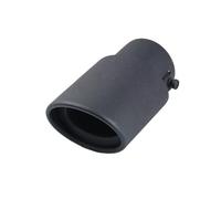 CRJIMX Terminale Di Scarico Per Auto Terminale Di Scarico Marmitta In Acciaio Inox Marmitta Per Scarico Generale Presa D'aria Da 63 Mm(NERO,Dritto)